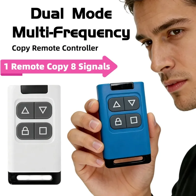 Dual Mode Switching Duplicator Remote Control 433-868MHz 8-channe 4 Keys Copy Code RF Wireless Copy Controller For Garage Door