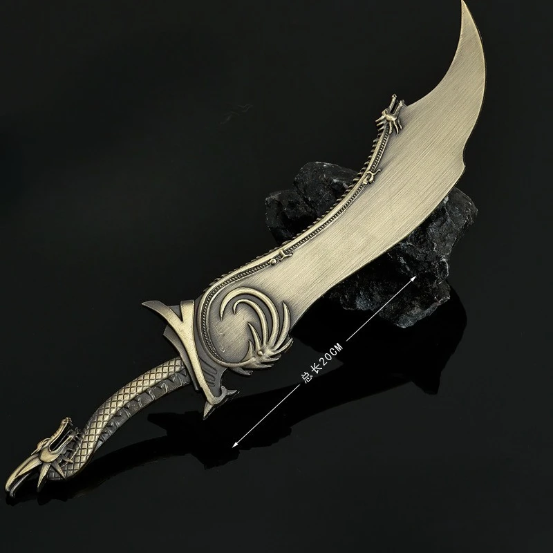 20 cm/7,87 in Anime Peripherie Dragon Slayer Messer Anlehnen auf den Drachen Slayer Metall Alte Schwert Spielzeug Handwerk Anhänger jungen Geschenk