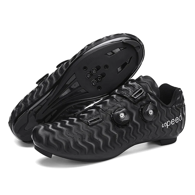 New Cycling Shoes Men's Self-locking Racing Road Cycling Sports Shoes Lockless Training Shoes Women's SPD Cleats Cycling Shoes