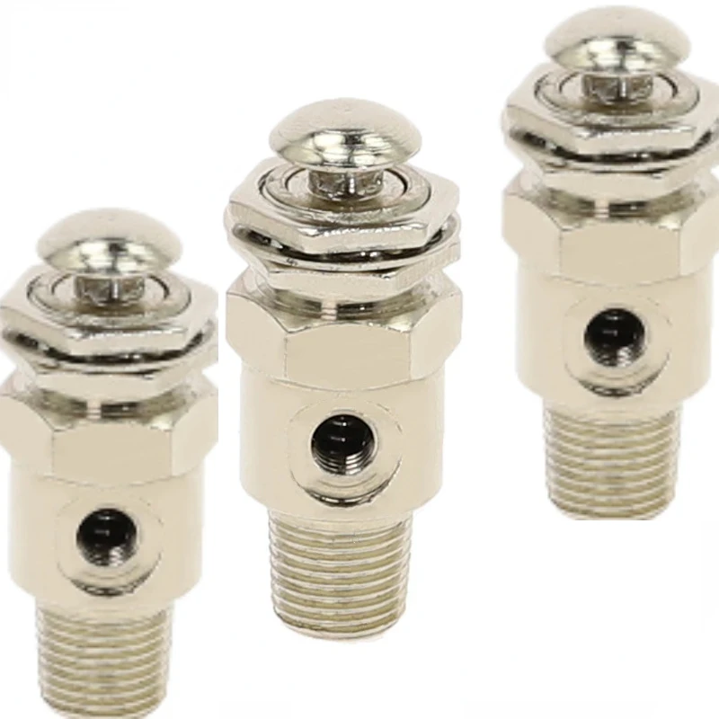 Air Pneumatic Mechanical Valve TAC2-2P Exhaust valve 2 Position 2 Way M5 Female 1/8 Male Thread Self-reset Button Switch