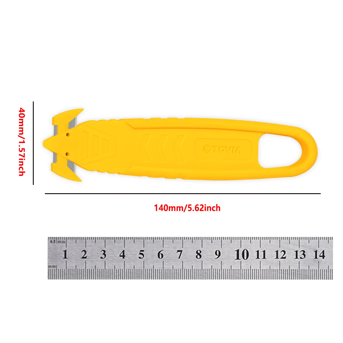 Safety Box Cutter Opener Knife Utility Security for Cutting Box Carton Parcel Package Tape House Office Knife Tools TOVIA