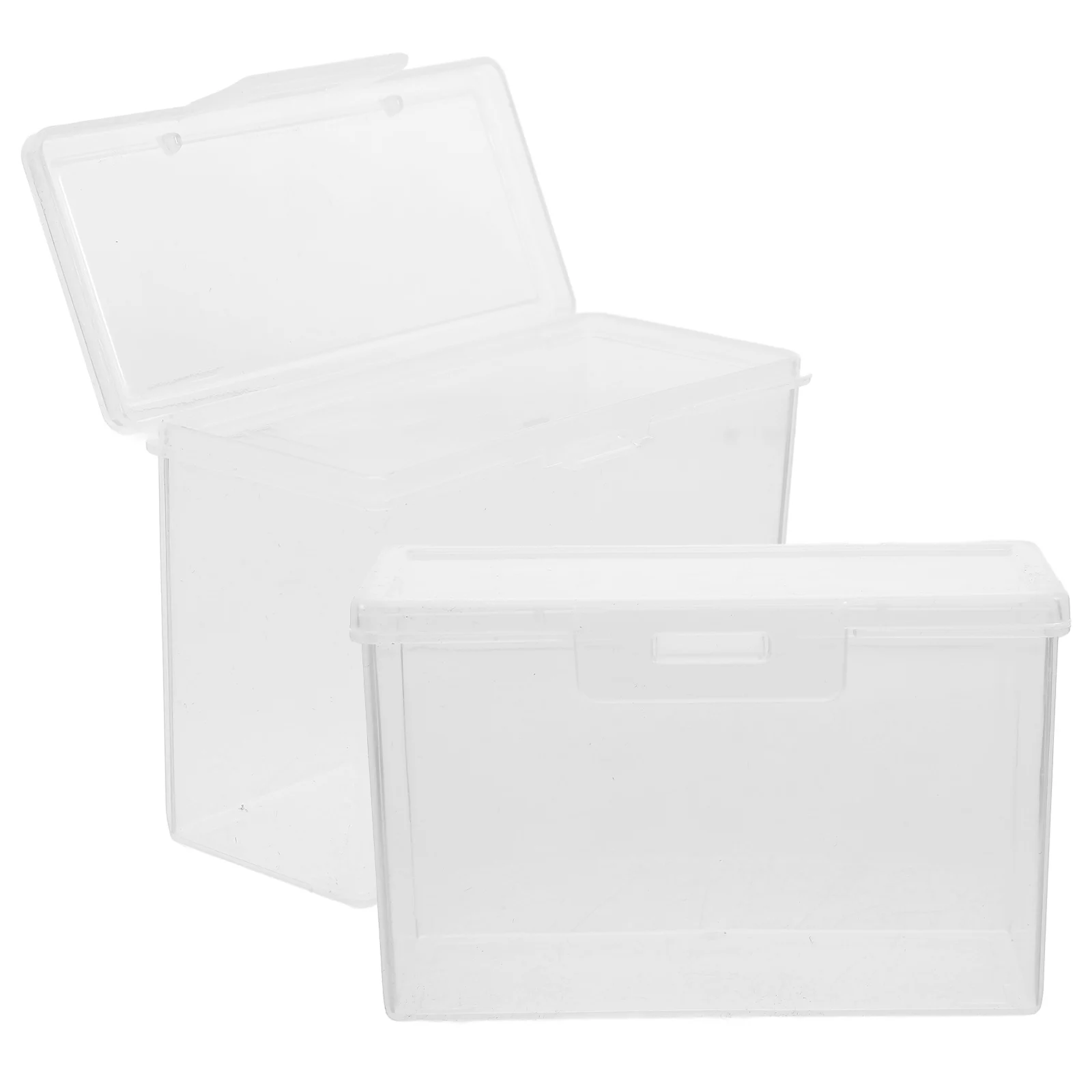 

2 Pcs Mini Tall Cheese Storage Boxes for Slices Preserving Freshness Portable Reusable Kitchen Food Containers