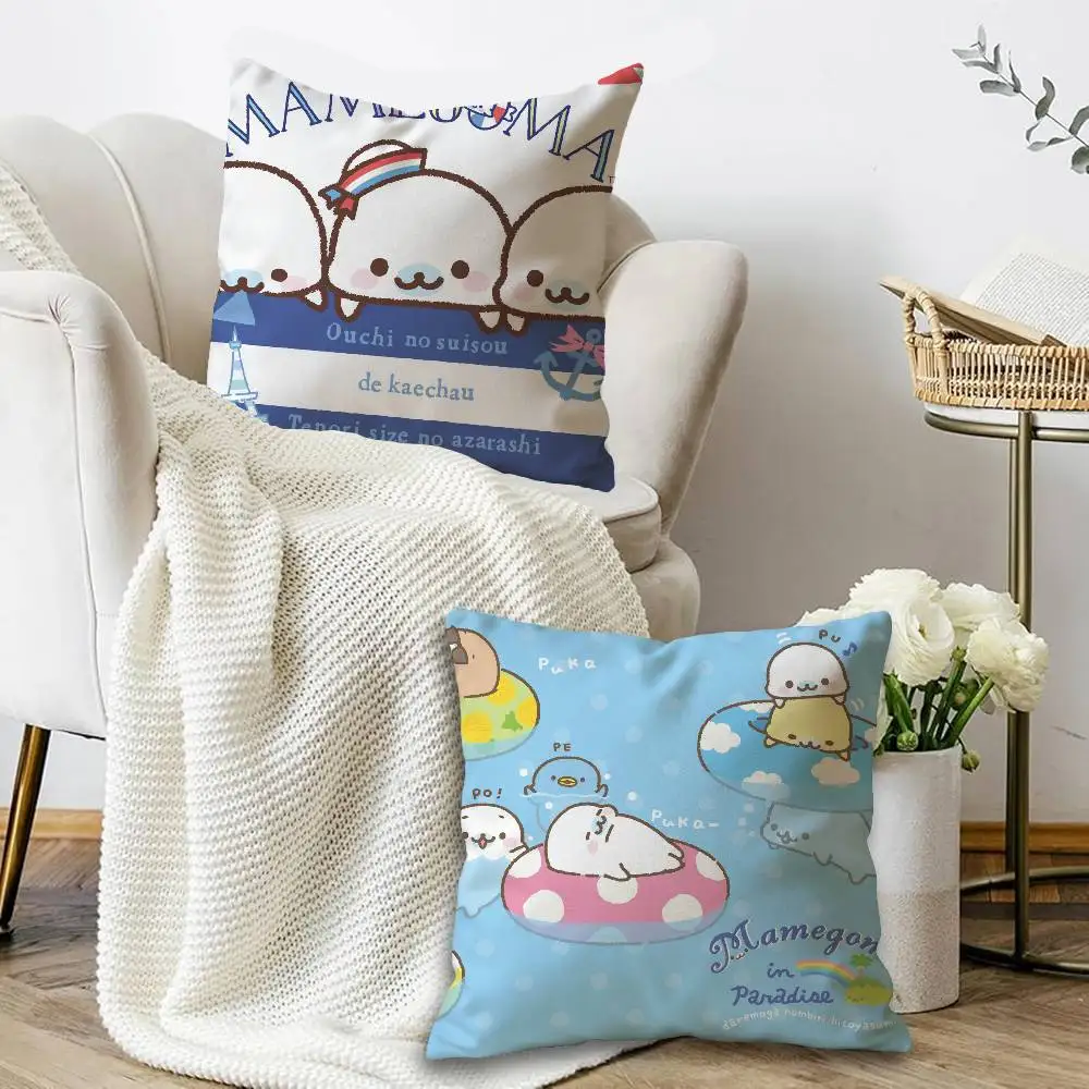 Cute Mamegoma Personalized Pillow Cover Kids Bedroom Wild Party Decor Pillowcase kid Birthday shower Gift
