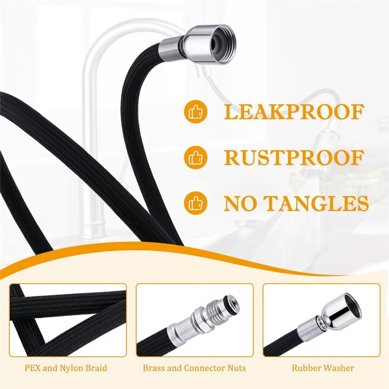 

RMWIN-K-1219935-BC Комплект шлангов для выдвижного крана Kohler для Kohler K-1219935-BC/K-1304674-BC Комплект вытягивания Замена K-1304674-BC