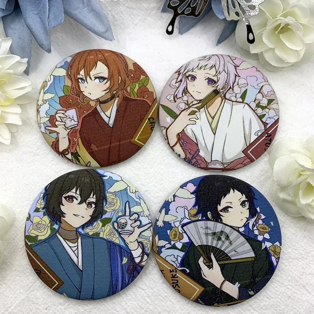 

Anime Character Chuuya Nakahara Pins Cartoon Osamu Dazai Cosplay Badge Tinplate Button Brooch Bag Lapel Pin Kids Friends Gifts
