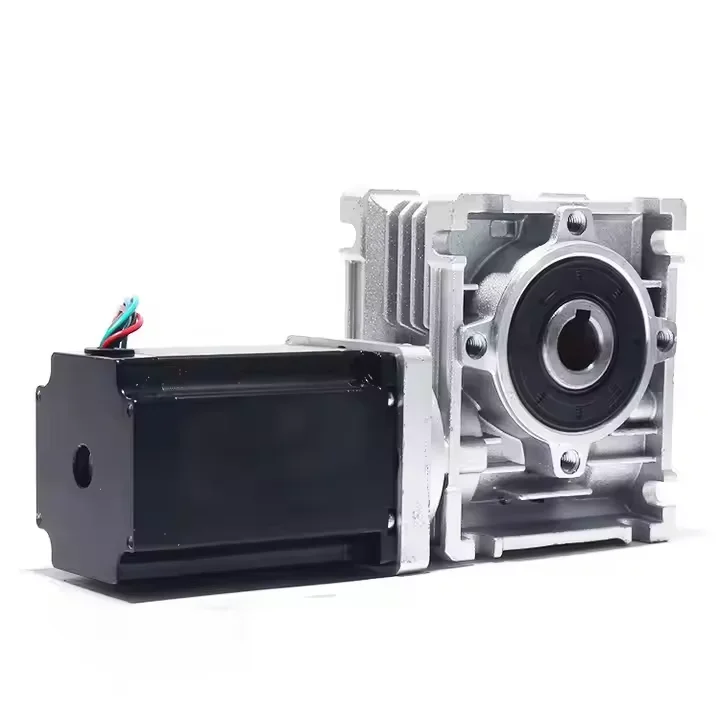 UMOT High Precise 86*80mm Ratio 1:5-1:100 Torque 20Nm-49Nm DC Self-locking Nema 34 Worm Gear Gearbox Speed Reducer Stepper Motor