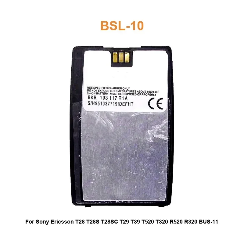 650mAh High Quality Mobile Phone Battery For Sony Ericsson T28 T28S T28SC T29 T39 T520 T320 R520 R320 BUS-11 BSL-10