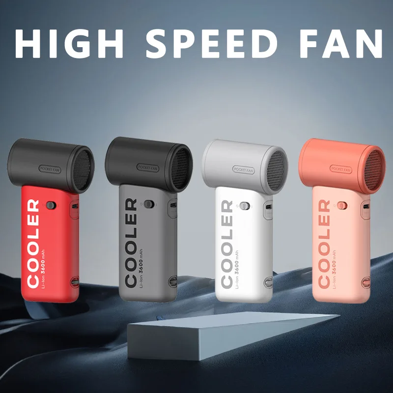 

2025 New Violent Turbo High-Speed Handheld Fan S25 2000-4000mAh Battery Outdoor Portable Rechargeable Usb Strong Wind 100 Level