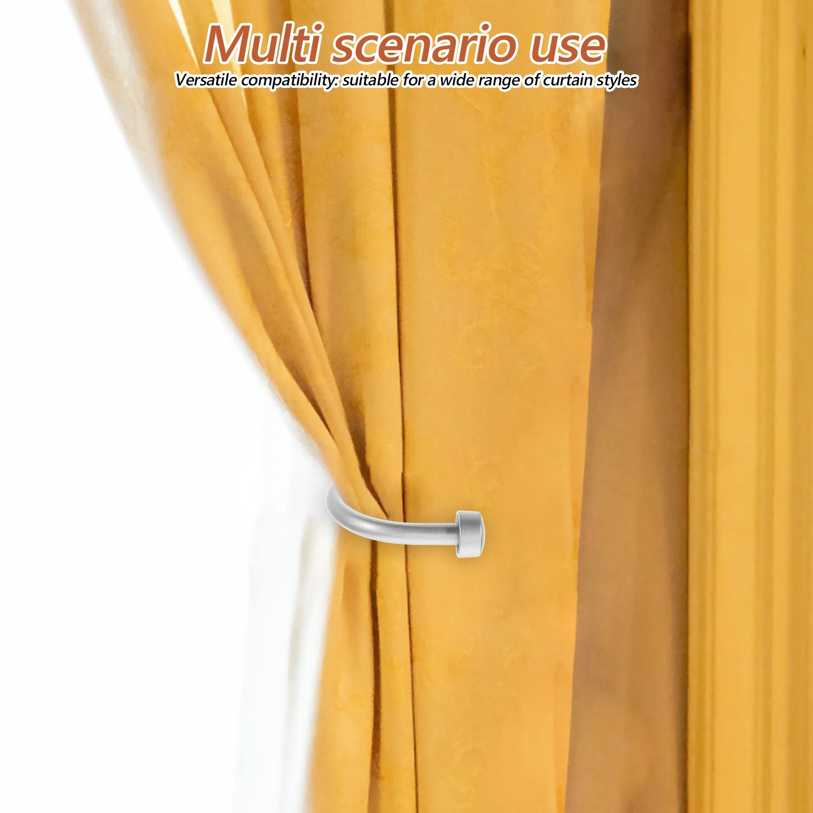 

2pcs Curtain Hooks U Shaped Iron Wall Mount Holdbacks For Curtains Drapes Home Decor Curtain Tiebacks Hardware