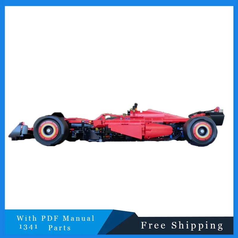 شعبية 1341 قطعة سيارة رياضية حمراء سريعة وحدات اللبنات نموذج لتعليم الأطفال لتقوم بها بنفسك تجميع لعبة هدايا عيد الميلاد عيد الميلاد #2