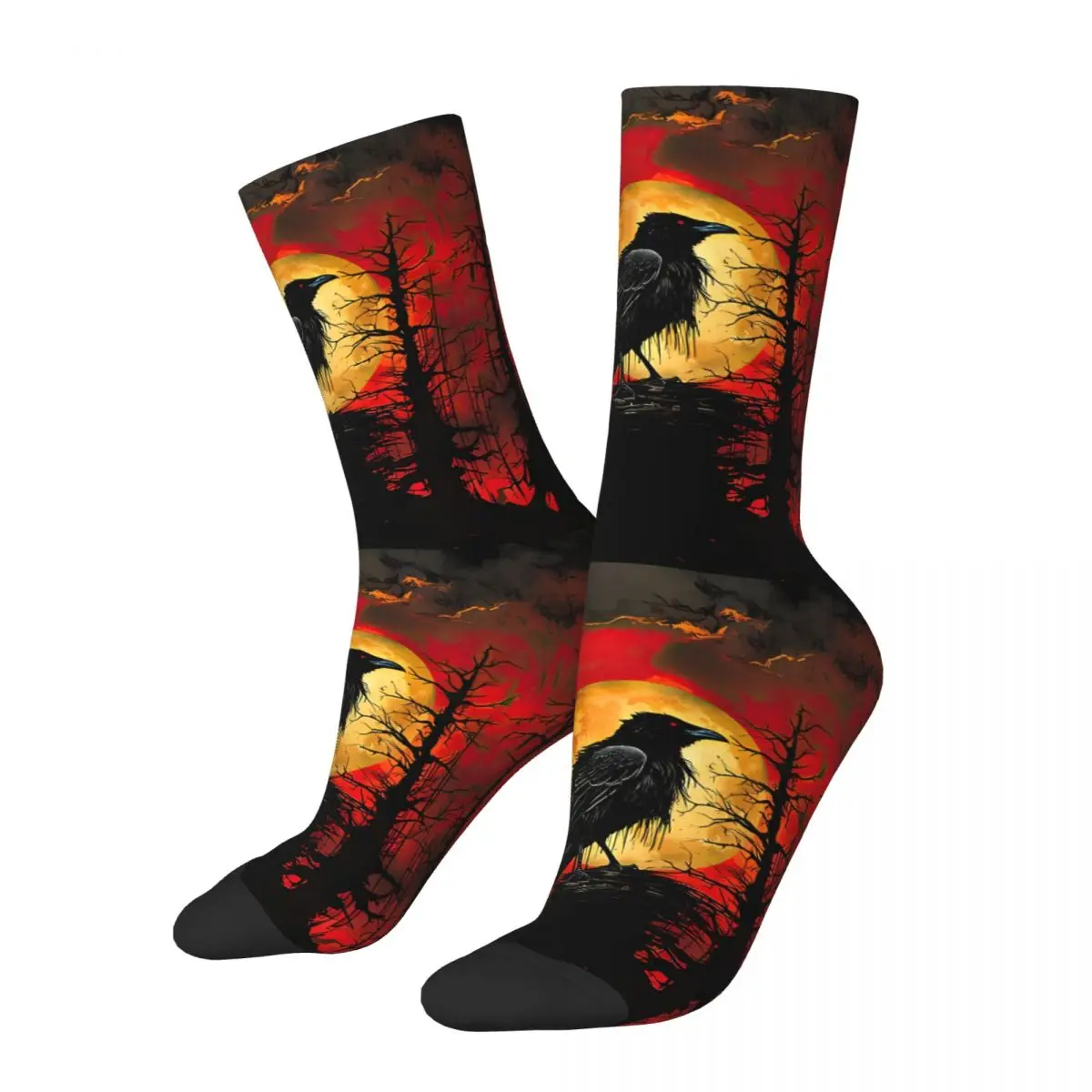 Blood Moon Raven Raven Sock Printed Man Polyester