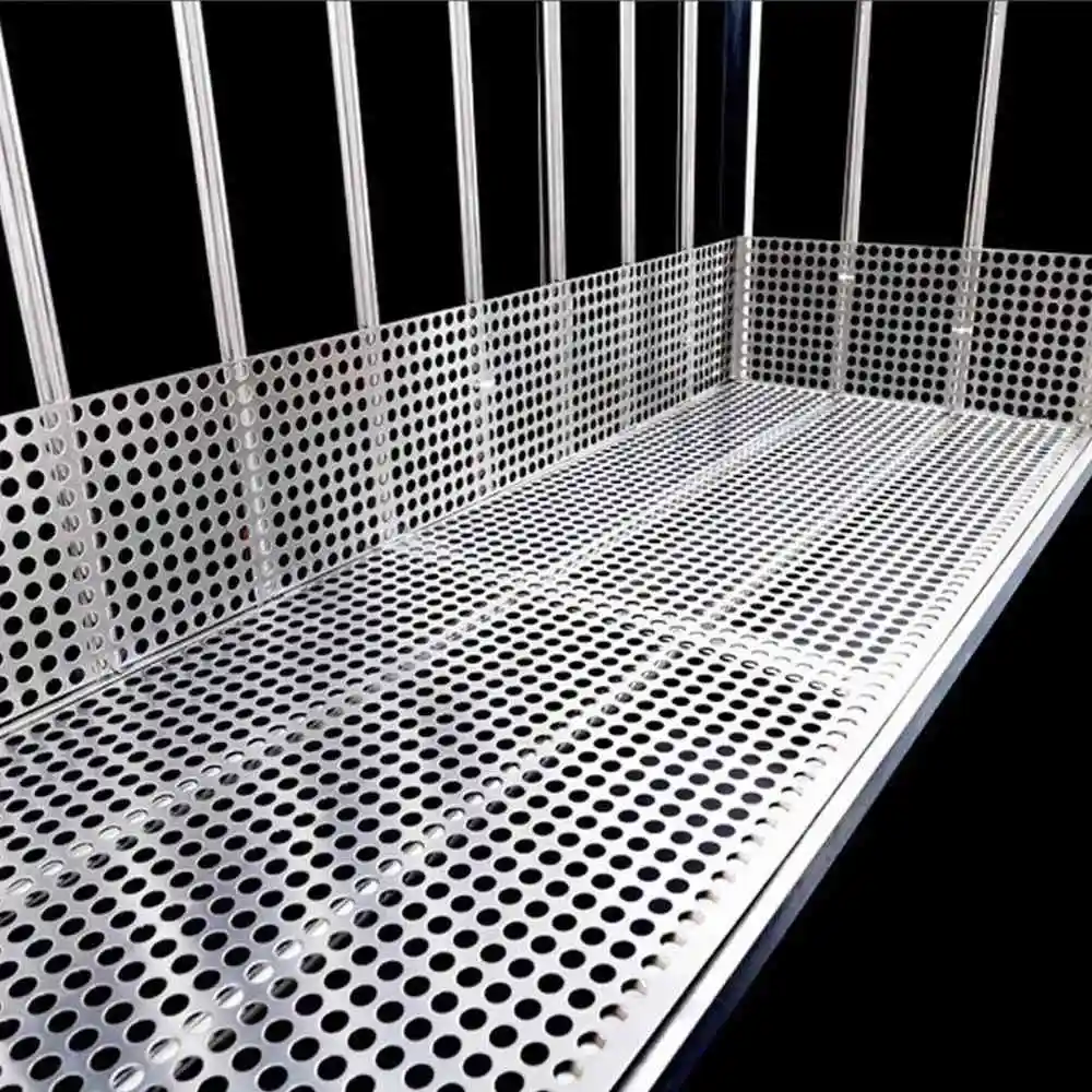 Home Balcony kitchen Protection Mats 304 Stainless Steel Anti-theft Net Plant Trellis Security Fence Steel Plate Perforated Mesh