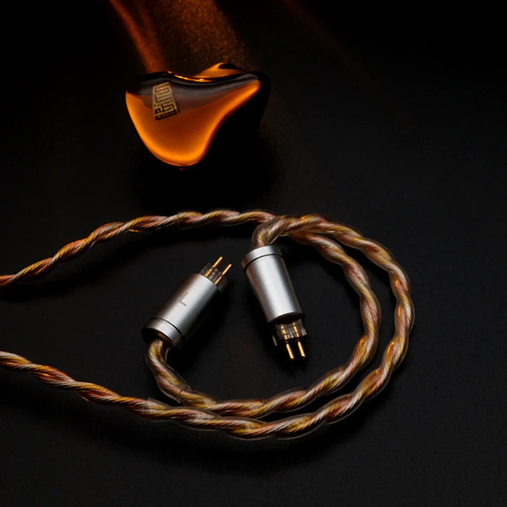 Heartfield Orange Four Independent Balanced Armature Drivers In Ear Earphones HiFi IEM for Musician Audiophile