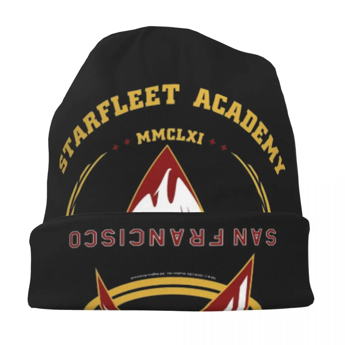 Stars Treks  Discovery Starfleet Academy Symbol Cap Casual Unisex Ski Skullies Beanies Hats Spring Warm Head Wrap Bonnet