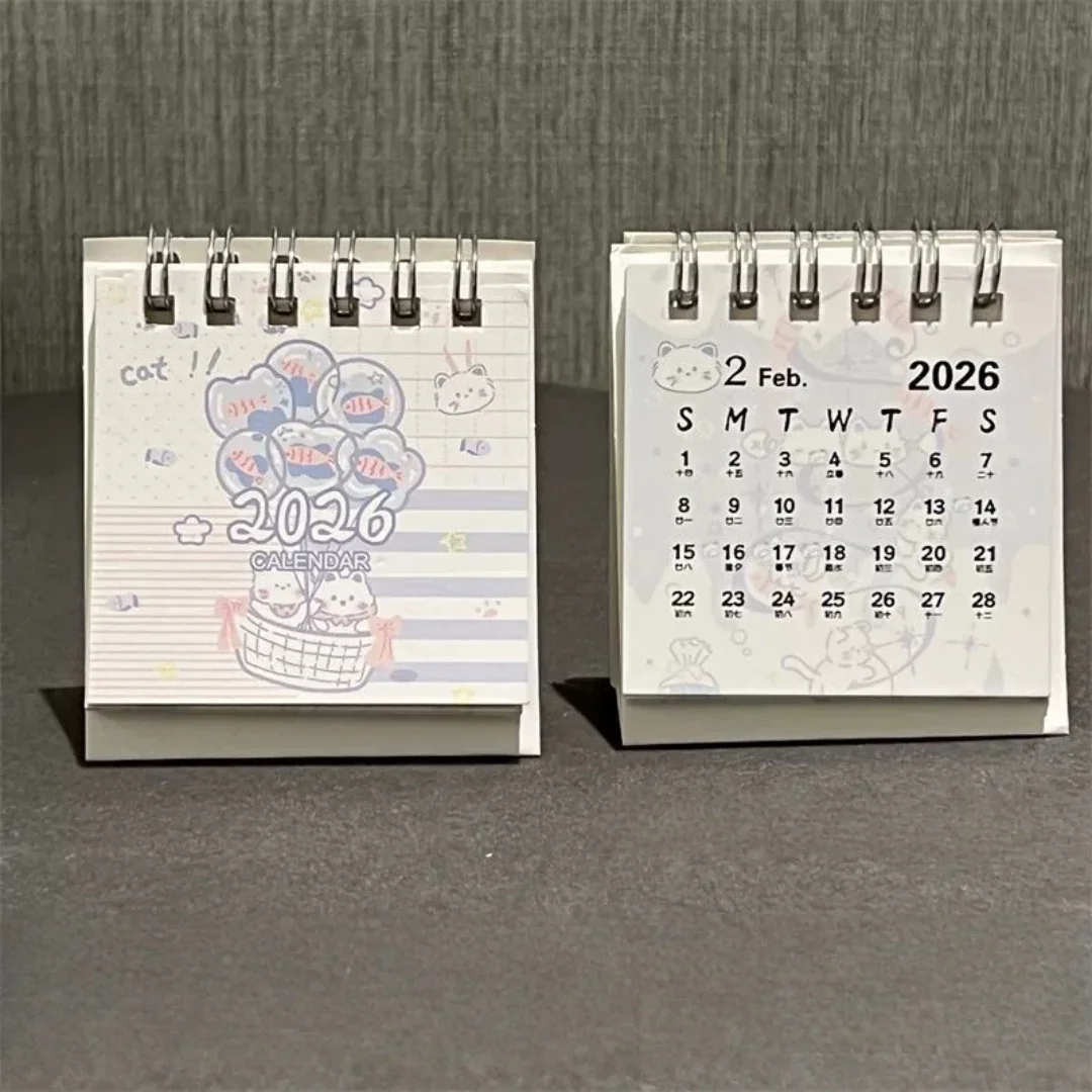 2026 Desk Calendar Thick Paper Mini Desk Calendar Decorative Desk Calendar Mini For Desktop Home Gift