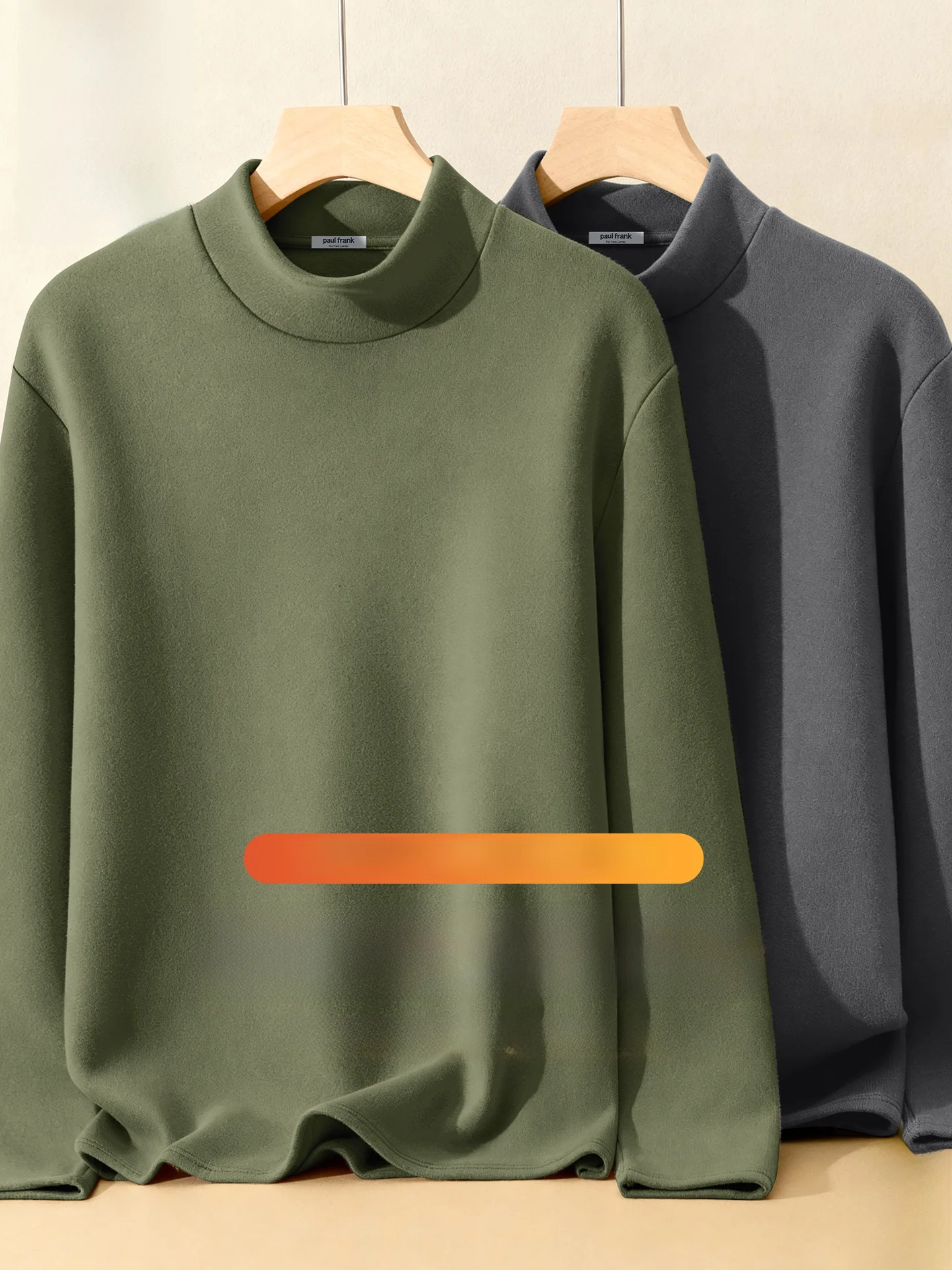 

Двусторонняя термофутболка с начесом для мужчин, утепленная, базовая, зимняя, модная, городская, повседневная, с длинным рукавом