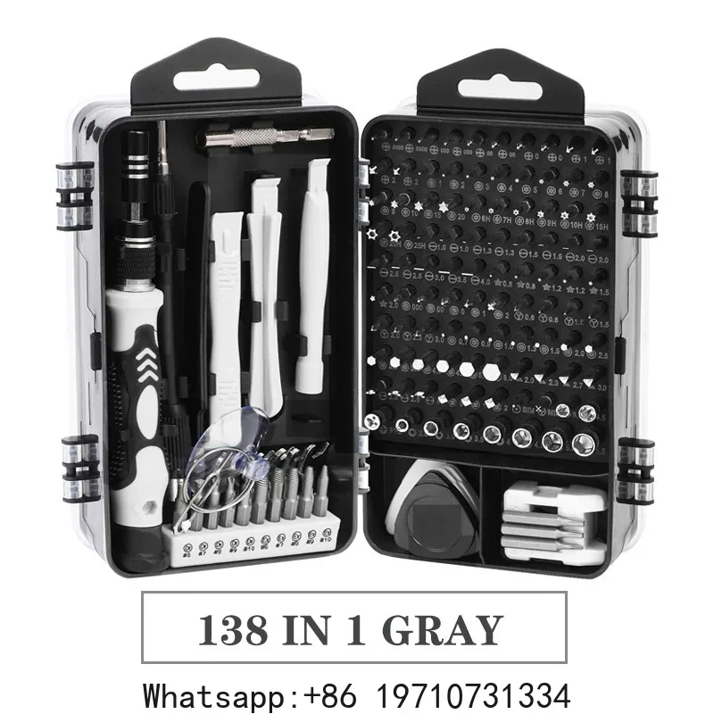 138 In 1 Precision Screwdriver Set Magnetic Torx Screw Driver Bit Drill Kit Multitool For Iphone  PC Repair Hand Tool Set