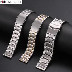 12mm 14mm 16mm 18mm 20mm 22mm 24mm szerokość Watch Band stal nierdzewna stalowy pasek pięciokrotny nurkowanie stalowy pasek zegarek akcesoria narzędzie