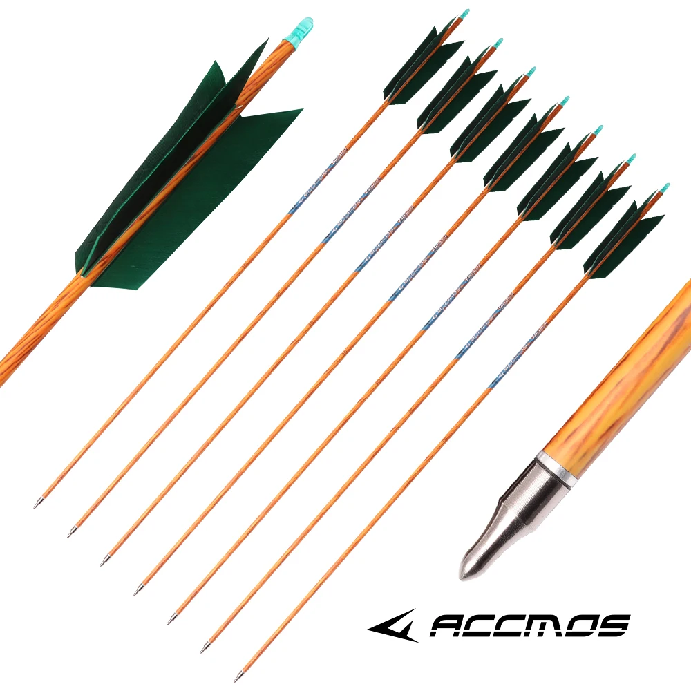 6/12/18/24 PC ID6.2mm ลูกศรคาร์บอนกระดูกสันหลัง 300 400 500 600 700 800 ขนนกธรรมชาติ Arrow สําหรับ Bow Archey เกมส์ยิงอุปกรณ์เสริม