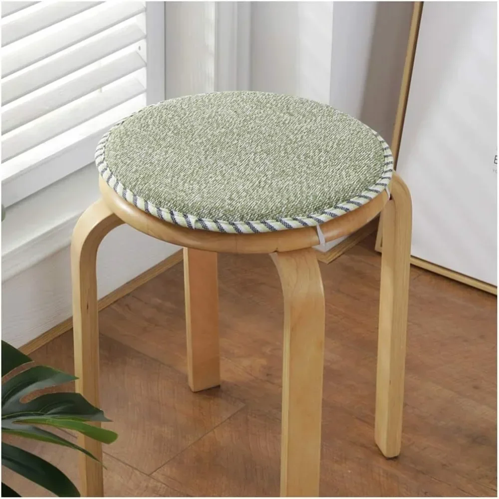 Small Round Stool Cushions Chair Pads for Dining Kitchen Chairs Seat Pads with Ties for High Stool Bistro Bar Seat