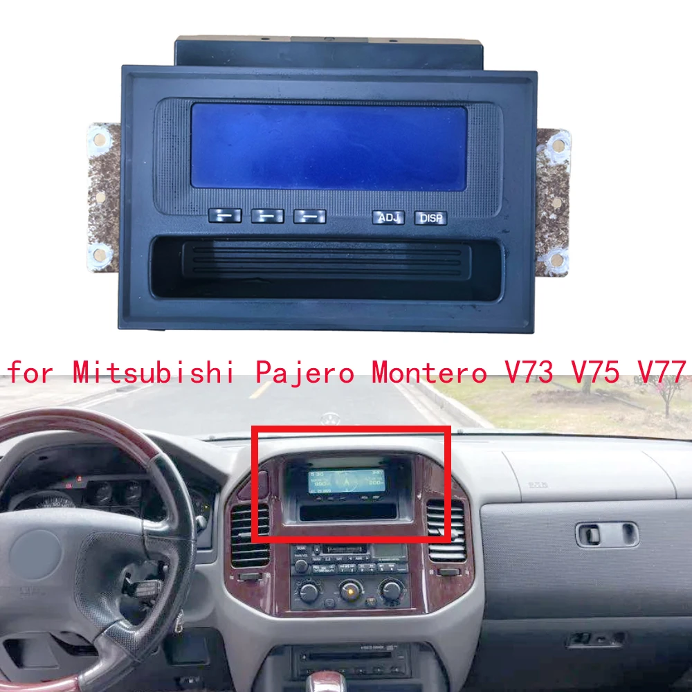 Original Dismount CAR Altimeter Inclinometer Central Display for Mitsubishi Pajero Montero V73 V75 V77 Vice Control Instrument