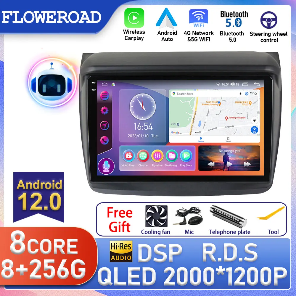 Android For Mitsubishi Pajero Sport 2 L200 Triton 2008 - 2016 Car Radio Multimedia Video Player Navigation GPS No 2din 2 Din TV