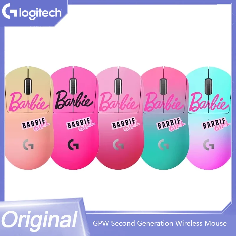 Logitech GPW Second-Generation Wireless Esports Game Mouse Barbie Series 25600dpi Optical Wireless Mouse For Game Hero25k Sensor