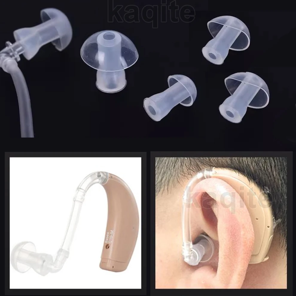 

10Pcs Universal Hearing Aid Domes Ear Tips Soft Silicone Covers Ear Domes Earplugs Replacement for Hearing Aid Ear Plugs Care