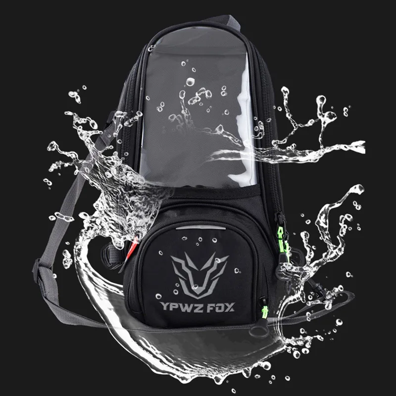 

New Strong Magnetic Motorcycle Tank Bags Mobile Phone Navigation Motorbike Oil Tank Bag Fixed Straps Shoulder Bag for YPWZ