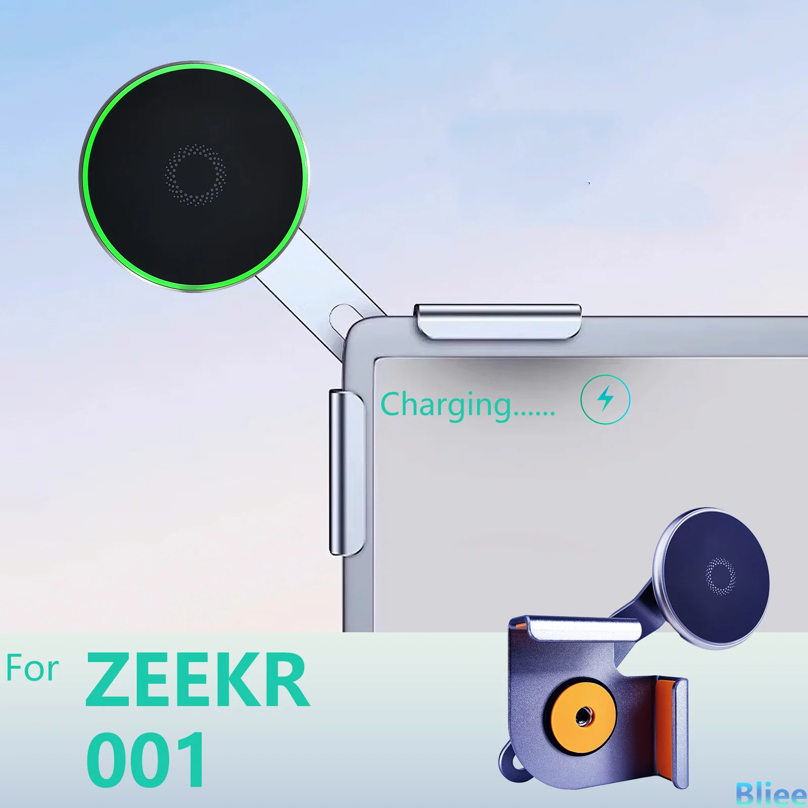 For Geely Zeekr 001 Magnetic Car Phone Holder Multimedia Screen Fixed Base Wireless Charging Stand MagSafe Mobile Phone Mounts