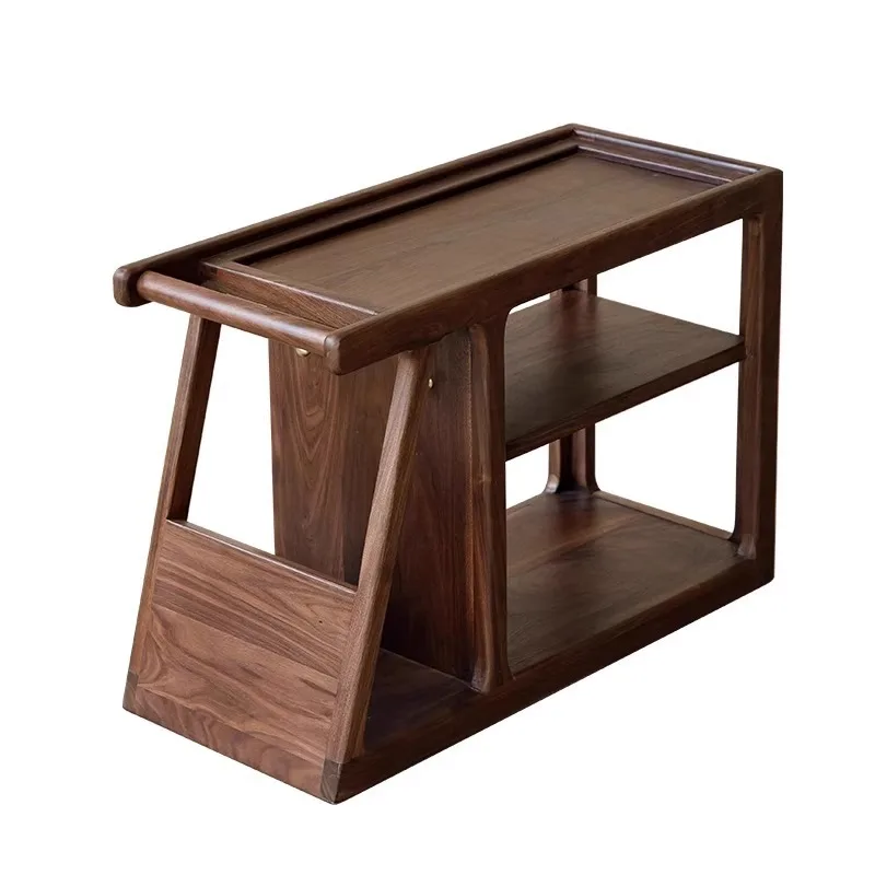 

Nordic style, ash, solid wood, trolley, living room, side cabinet, movable