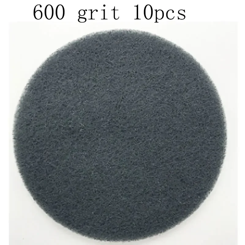 

6 Inch Multi-purpose Flocking Scouring Pad Round 400-800 Grit Industrial Heavy Duty Nylon Cloth for Polishing & Grinding