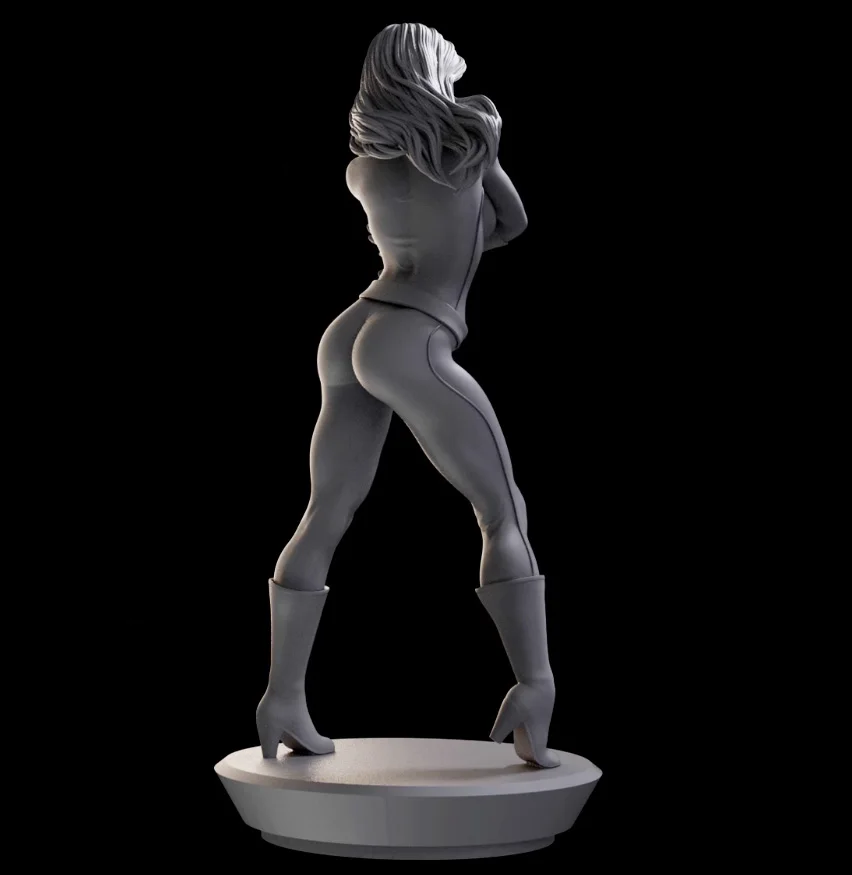 1/18 100mm 1/24 75mm Resin Model Kits Battle Girl  Unpainted Figurine No Color RW1095