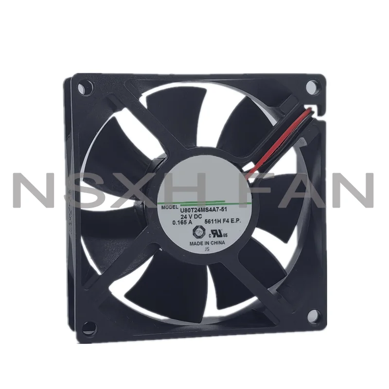 Ventilador de refrigeración Inverter, U80T24MS4A7-51, 24V, 0.165a, 8025, 8cm, nuevo