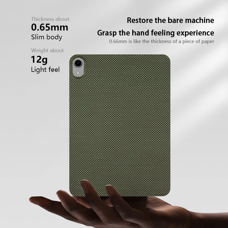 Carbon Fiber Cover for iPad Mini 6 Thin Matte Real Carbon Fiber Mini 7 Aramid Tablet Case Protection Shell