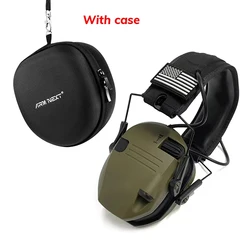 Electronic Earmuff Active Headphone Range Shooting Hunting Hearing ear Protection Noise Canceling Adjustable Headphone with Case