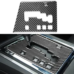 Carbon Fiber Gear Shift Cover Trim For Dodge Challenger 2008-2014 Car Interior Accessories Gearbox Panel Sticker