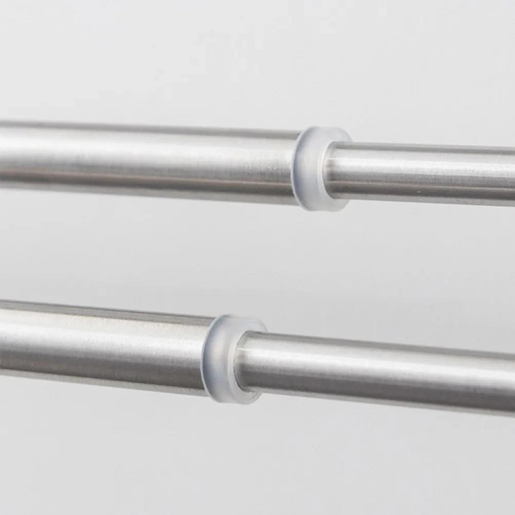 

Выдвижная двойная вешалка для полотенец из нержавеющей стали, настенная полка для ванной комнаты, передвижная полка для душа, раздвижная стойка