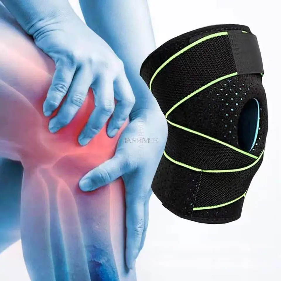 Pressurized kneecaps cycling eight-character wearable breathable kneecaps running fitness kneecaps