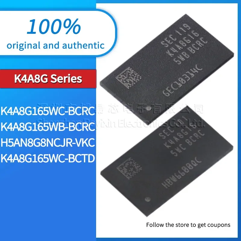 Original genuine K4A8G165WC-BCRC K4A8G165WB-BCRC H5AN8G8NCJR-VKC K4A8G165WC-BCTD DDR memory FBGA