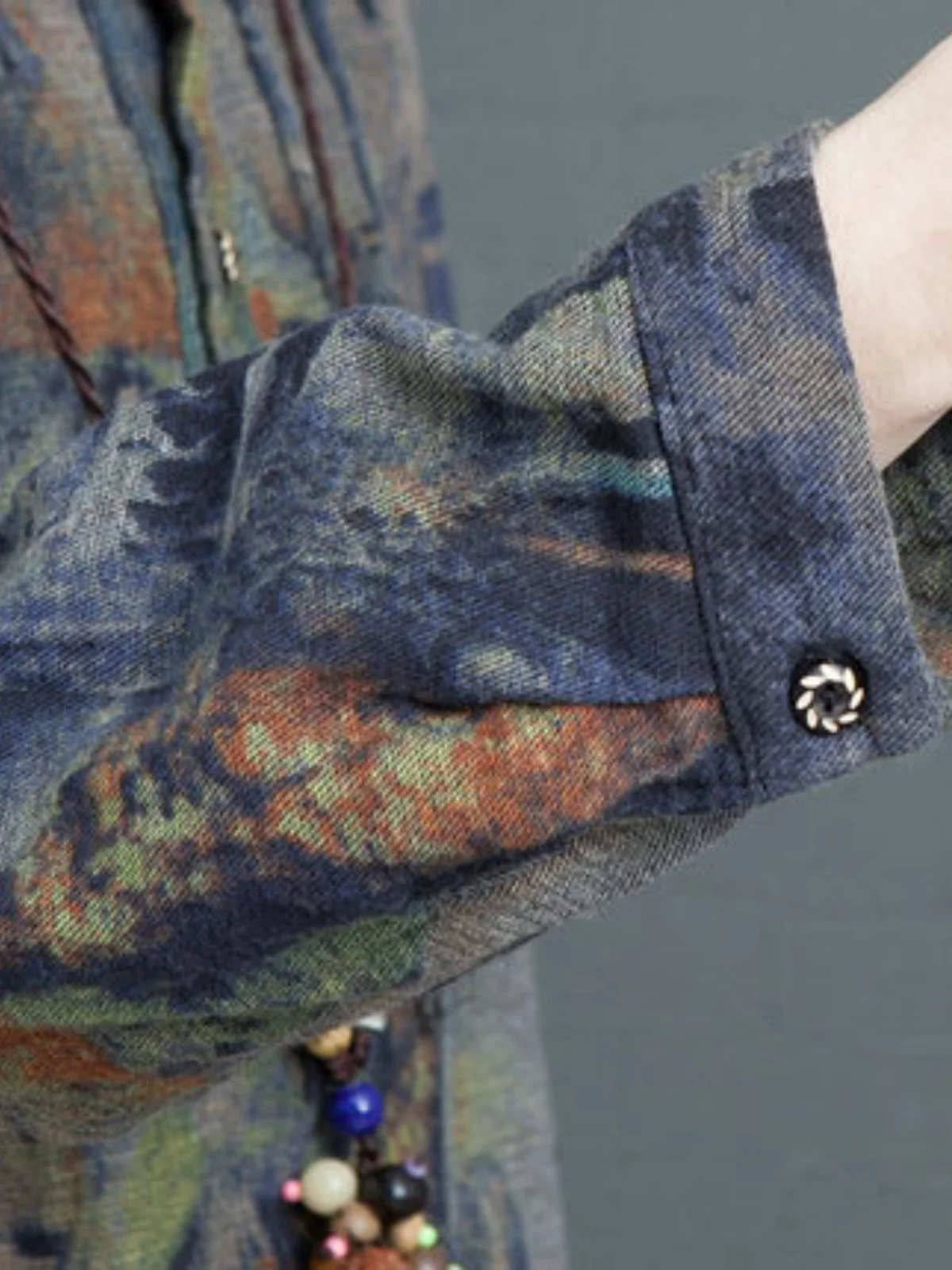 الرجعية أوائل الخريف المطبوعة irt الدكتور حجم كبير المرأة Faion التخسيس طوق طويل Sve Dr عادية تخفيف Sle