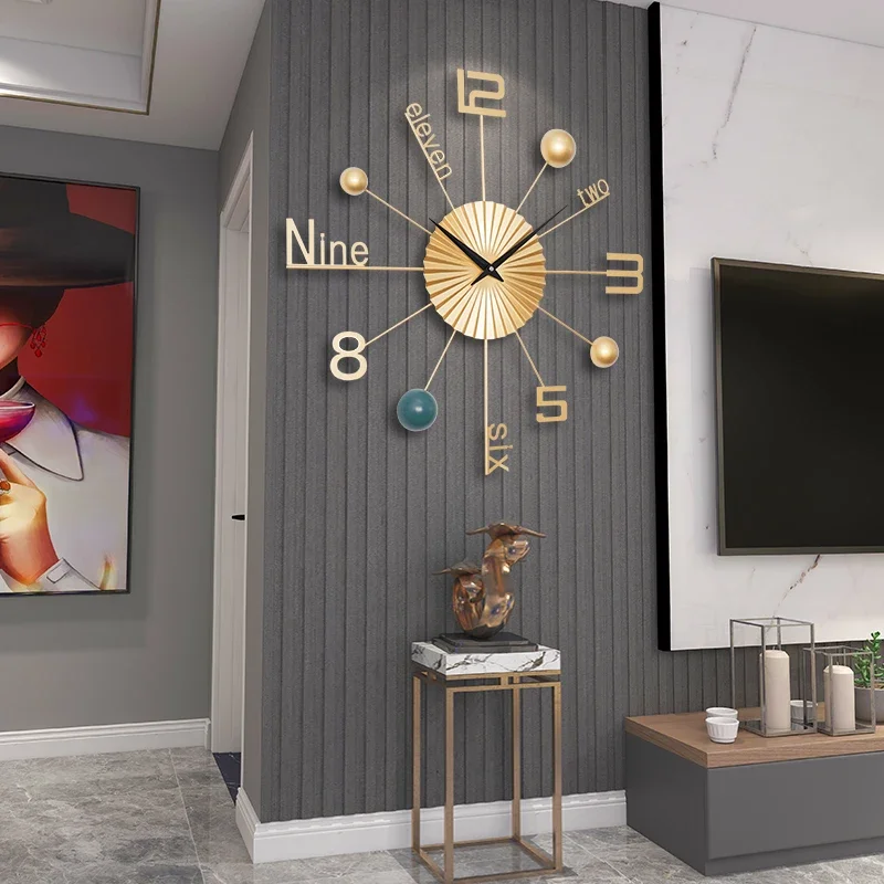 

Classroom Art Wall Clock LivingRoom Gaming Unique Large Wall Clock Design Luxury Mecanismo Reloj Pared Furniture Home