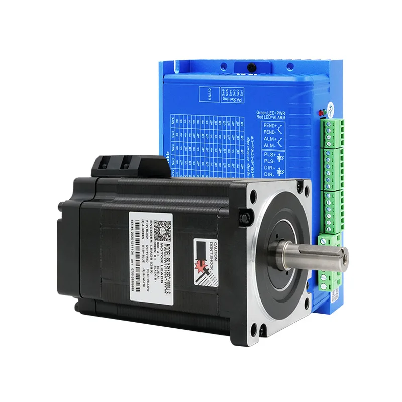 86J18118EC-1000-LS+2HSS86H size 86mm 6A 8.5N.m 2 phase nema 34 closed loop cnc stepper motor