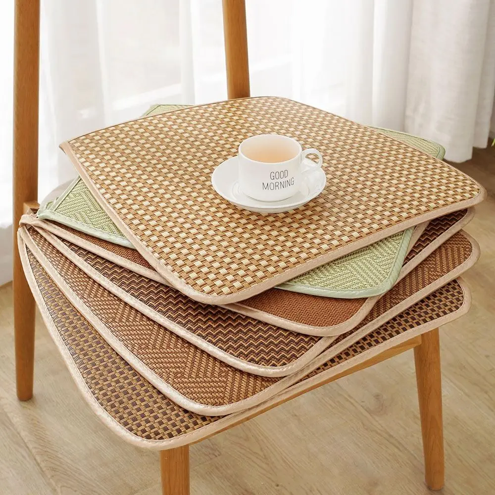 Comfortable Breathable Chair Cushion Non-slip Home/Office Seat Cushion Summer Rattan Cool Cushion