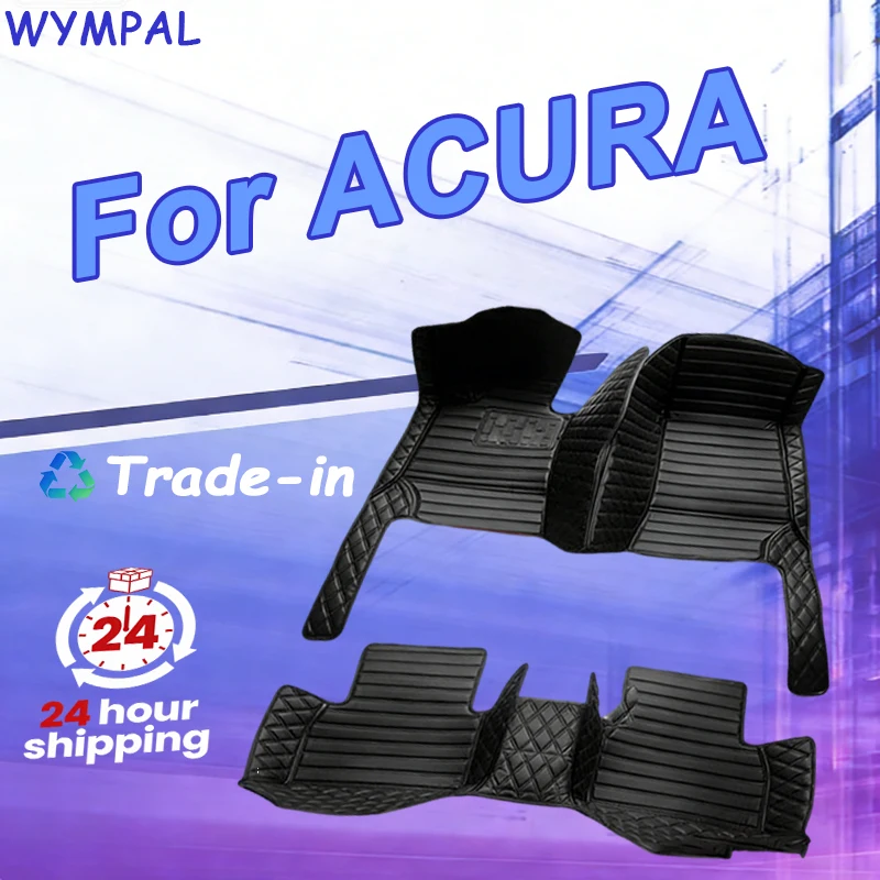 Luxury Car Floor Mats For ACURA MDX  RDX ZDX RL TL CDX cc TLX TSX RSX NSX ILX Legend Integra RLX Astra Waterproof Accessories