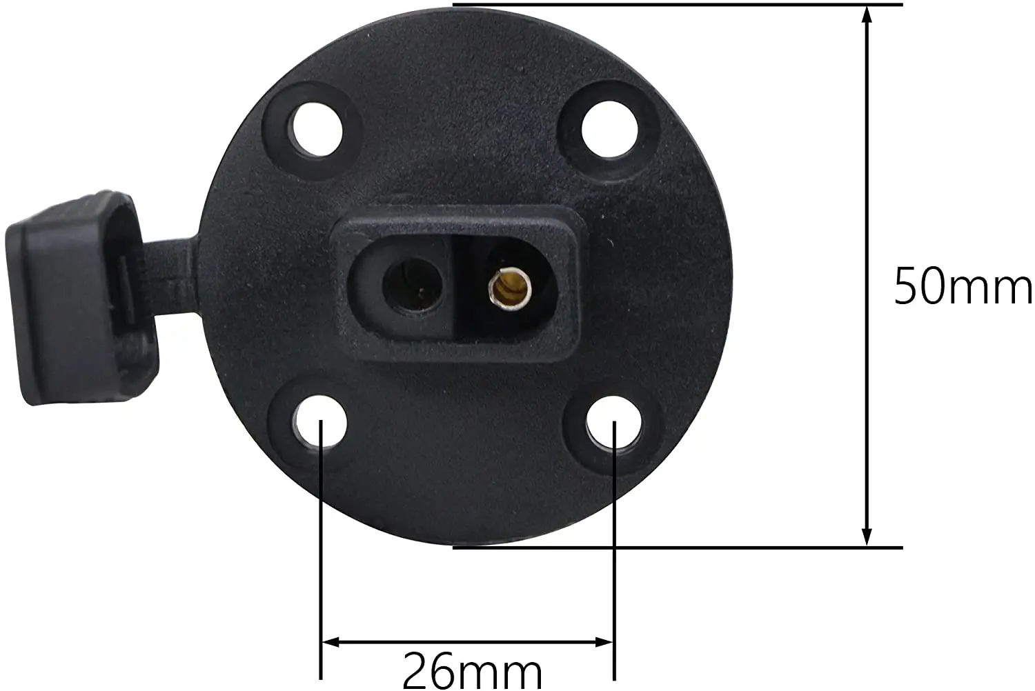 60cm 10 AWG SAE to SAE 2 Pin Quick Disconnect with Cap Power Automotive Panel Extension Cable with Screw Holes for Solar Panels