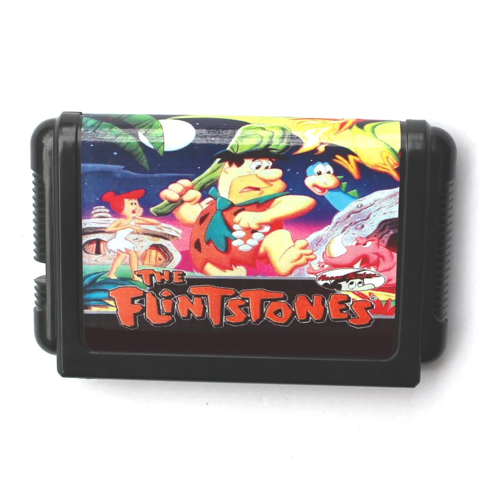 Tarjeta de juego TheFlintstones MD de 16 bits para consolas Sega MegaDrive Genesis de 16 bits