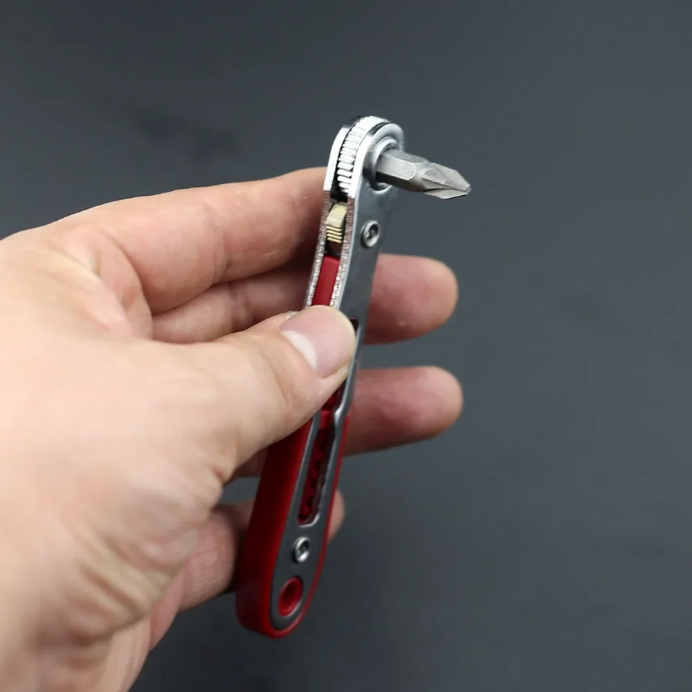 Right Angle bidirectional ratchet screwdriver Socket set Bit 1/4 Hexagon Handle Drive Torx Slot DIY Multifunctional Hand Tool