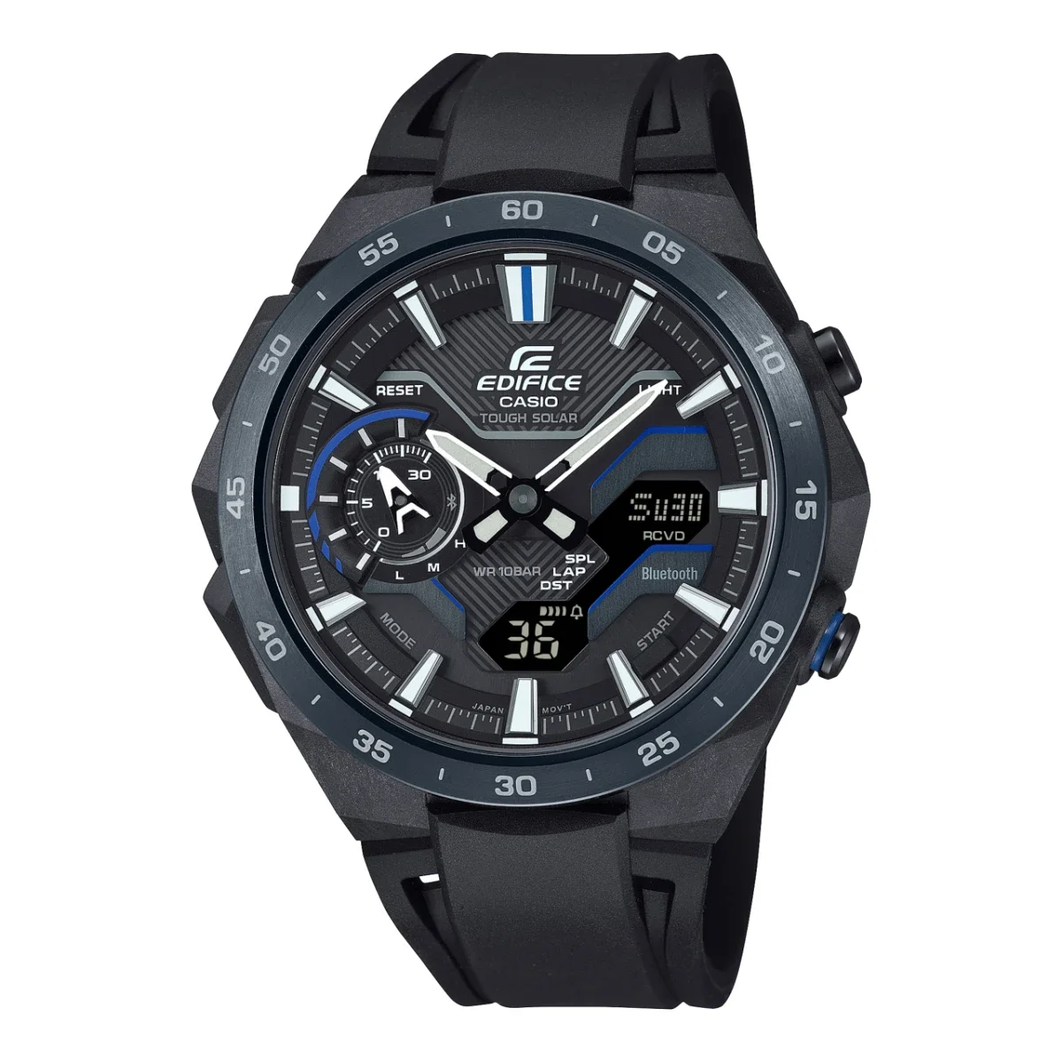 Edifice ECB-2200 New Men's Watch Series LED Display Dual Resin Strap Luxury G User Sport Multi Shock function Watch