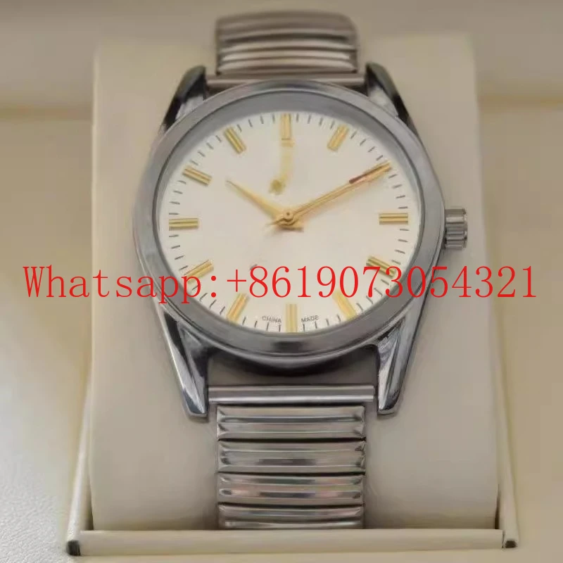 

Механические часы с ручным заводом, мужские старые часы Shanghai Tribute 17, стальные оригинальные заводские новые старые часы